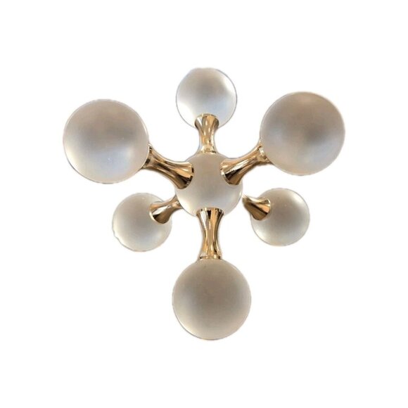 New Frosted Crystal Glass Jack Sculpture Figurine MCM Retro Art Deco Shelf Art - Picture 3 of 3